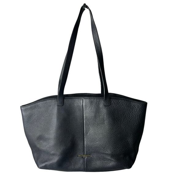 Karl Lagerfeld Flora Leather Tote Handbag Black - Picture 3 of 5